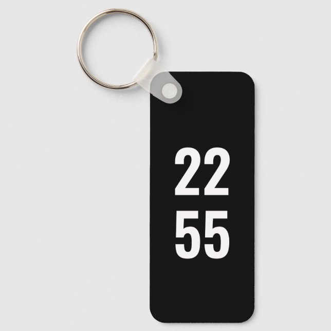 Chaveiro Pulseira com Placa de Identificação de Veículo Per (Frente)