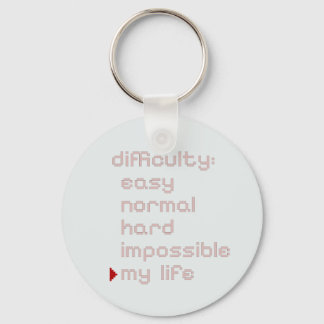 Chaveiro Pulseira com Silhueta de Humor de Gamer Pixel