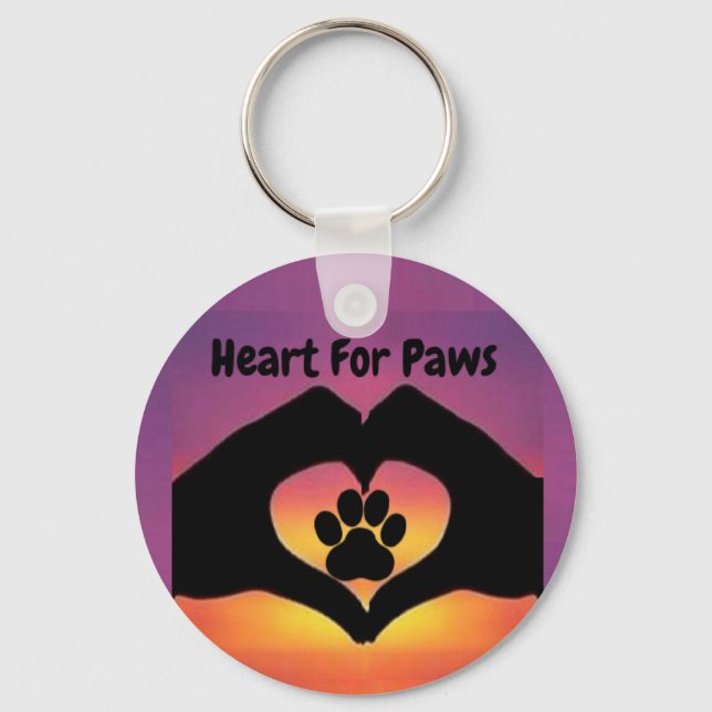 Chaveiro Pulseira Coração Para Patas (Frente)