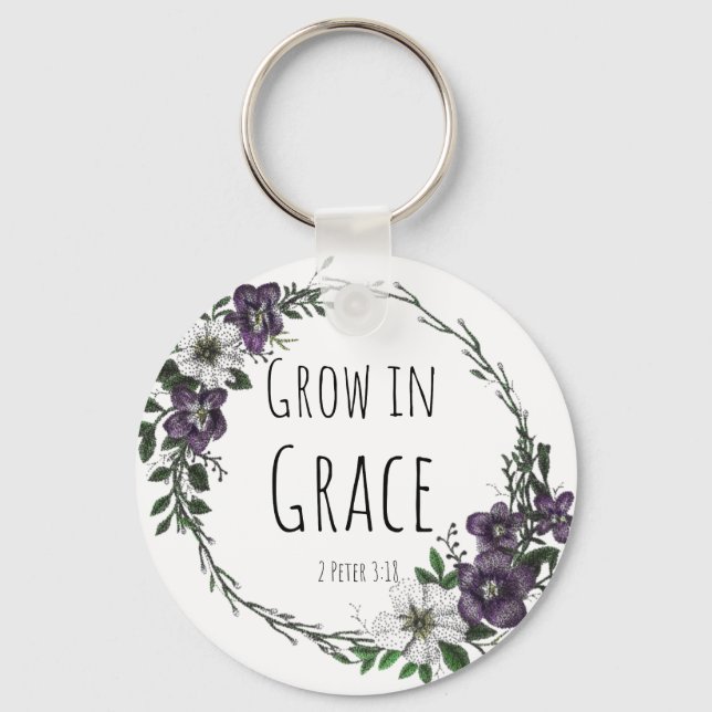 Chaveiro Pulseira Cresça na Graça (Frente)