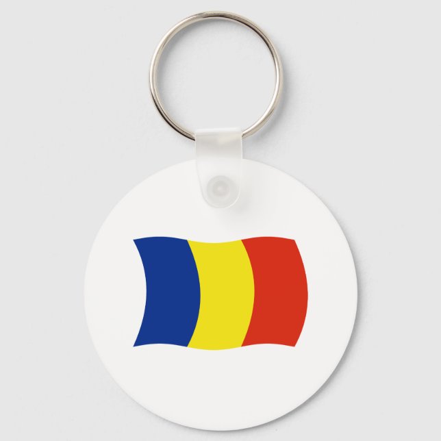 Chaveiro Pulseira da Bandeira da Romênia (Frente)
