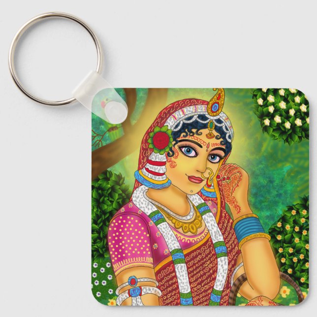 Chaveiro Pulseira da Deusa Radha (Frente)