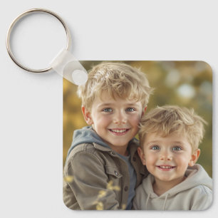 Chaveiro Pulseira de alumínio personalizada com duas fotos 