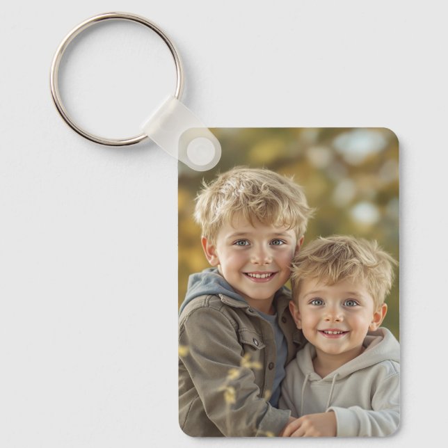 Chaveiro Pulseira de alumínio personalizada com duas fotos  (Frente)
