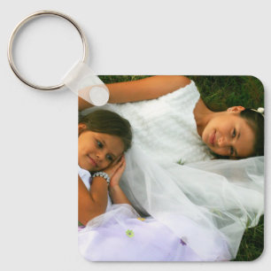 Chaveiro Pulseira de alumínio personalizada com duas fotos