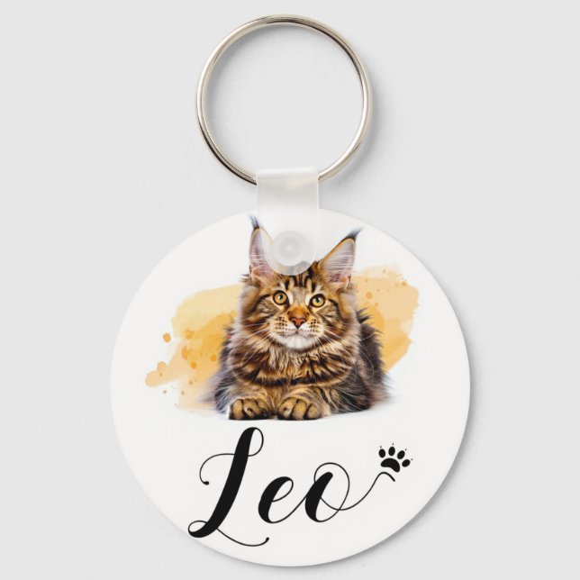 Chaveiro Pulseira de Amante de Gatos Engraçados – Presente  (Frente)