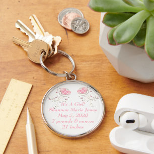 Chaveiro Pulseira de Anúncio de Menina