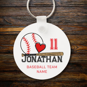Chaveiro Pulseira de Beisebol Personalizada Presente com