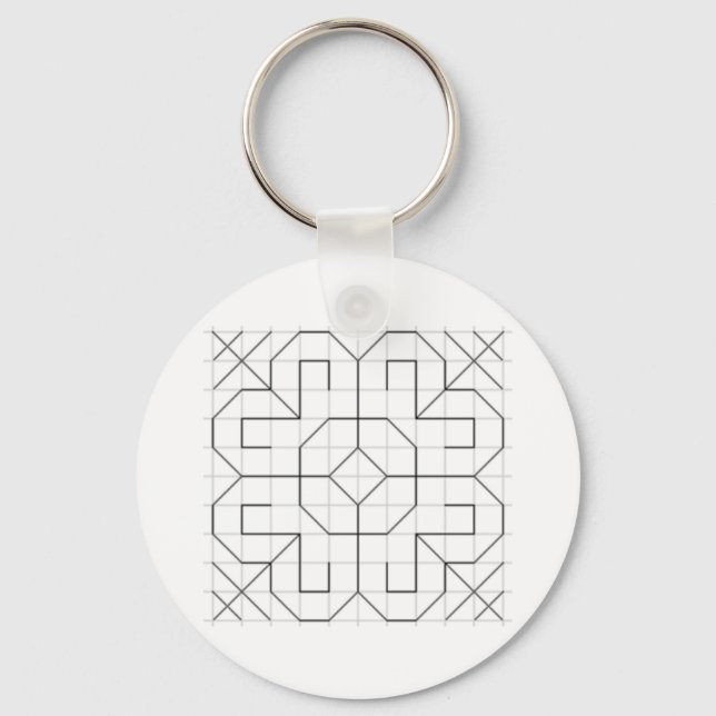 Chaveiro Pulseira de blackwork (Frente)