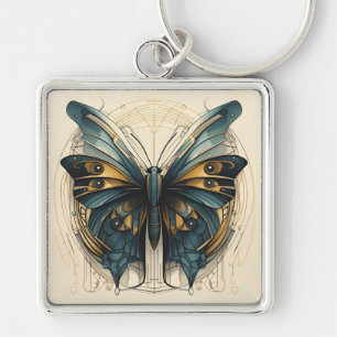 Chaveiro Pulseira de Borboleta Art Déco