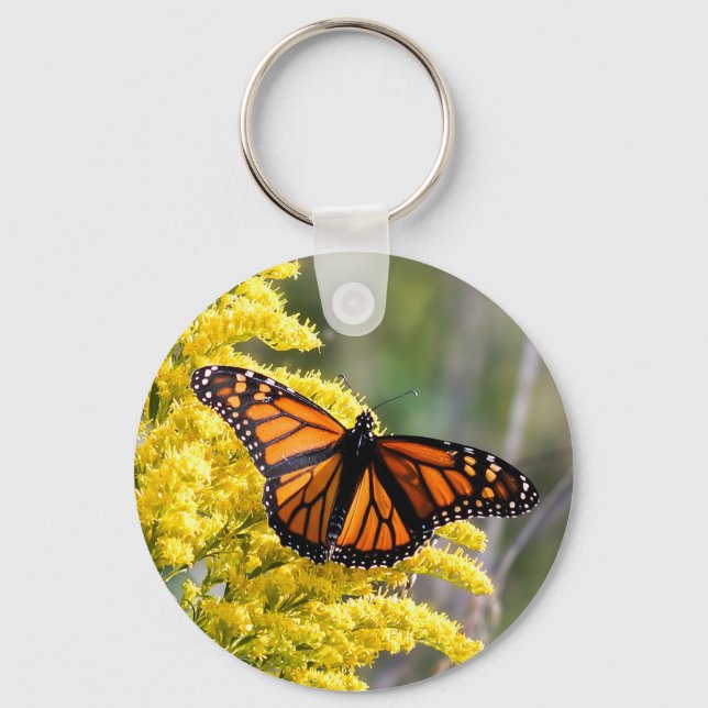 Chaveiro Pulseira de Borboleta Monarca (Frente)