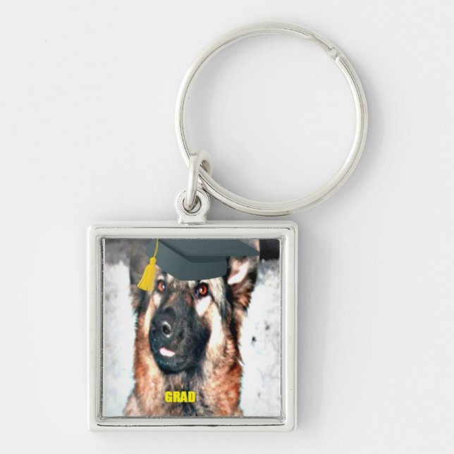 Chaveiro Pulseira de Cachorro Alemão Graduado (Frente)