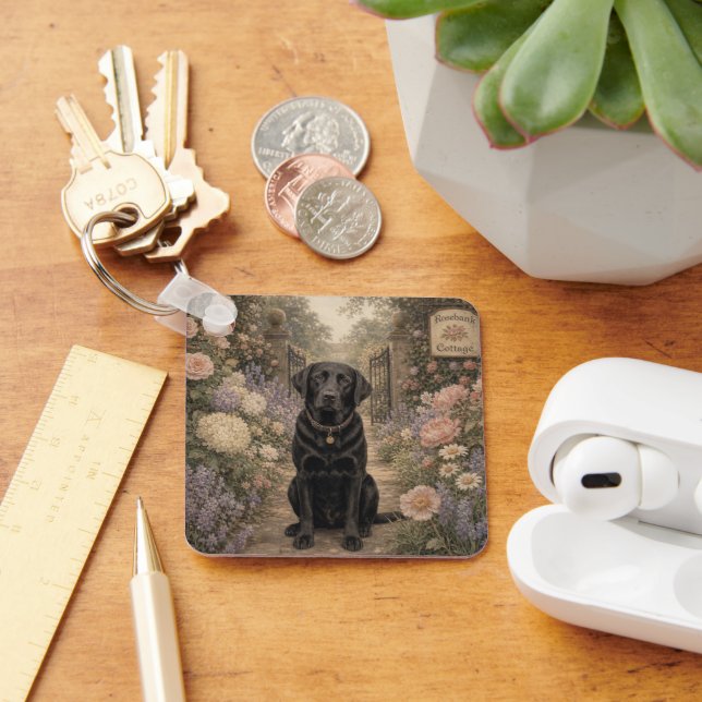 Chaveiro Pulseira de Cachorro Labrador Preto da Vovó (Mesa)