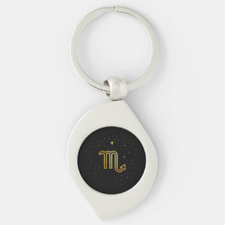Chaveiro Pulseira de Cadeado Minimalista Escorpião Zodíaco