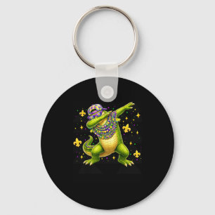 Chaveiro Pulseira de Carnaval de Jacaré Fazendo Dab Mardi G
