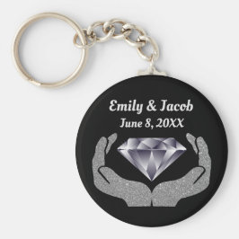 Chaveiro Pulseira de casamento Diamond Hands