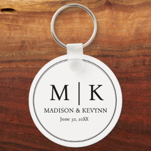 Chaveiro Pulseira de casamento minimalista e Chic