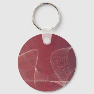 Chaveiro pulseira de chave abstrata vermelha