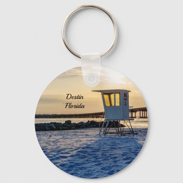 Chaveiro Pulseira de chave com a hora dourada Destin East P (Frente)