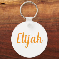 Pulseira de chave com anel de metal com o nome Eli