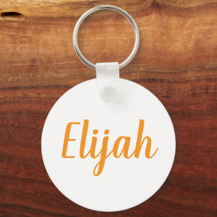 Chaveiro Pulseira de chave com anel de metal com o nome Eli