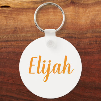 Chaveiro Pulseira de chave com anel de metal com o nome Eli