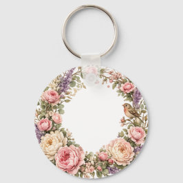 Chaveiro pulseira de chave com coroa de rosas
