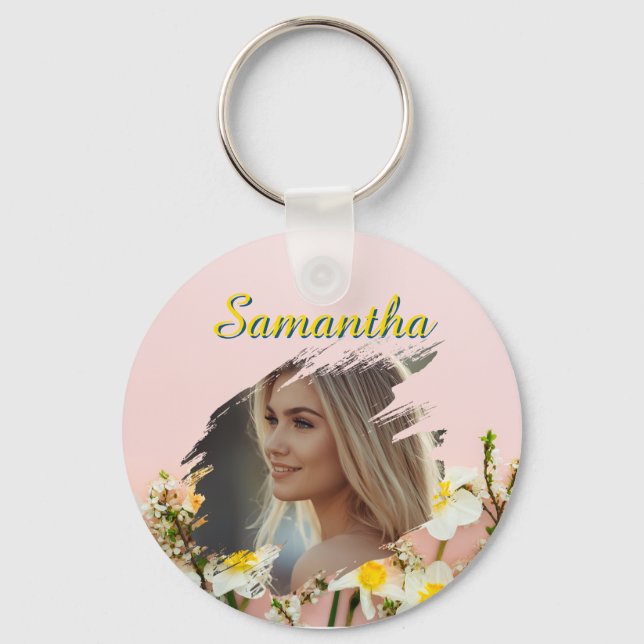 Chaveiro Pulseira de Chave com Foto Personalizada | Pulseir (Frente)