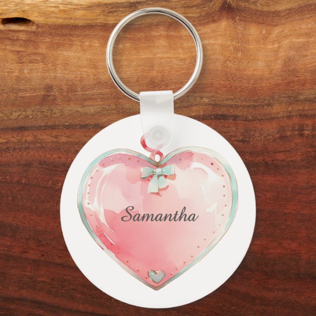 Chaveiro Pulseira de chave com nome, Qualquer Nome, Menina, (Frente)