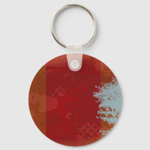 Chaveiro Pulseira de chave de árvore abstrata desgastada