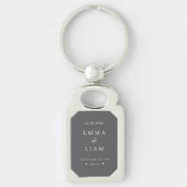 Chaveiro Pulseira de Chave de Casamento Personalizada Escri