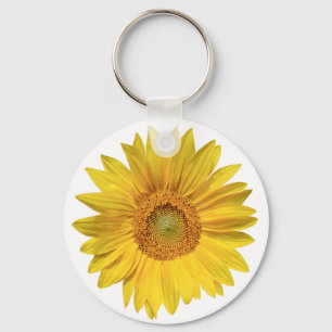 Chaveiro Pulseira de chave de girassol amarelo floral Amor