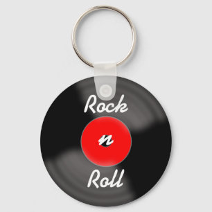 Chaveiro Pulseira de chave de registro de rock vermelho