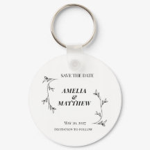 Pulseira de chave Elegante para Salvar a Data, Min