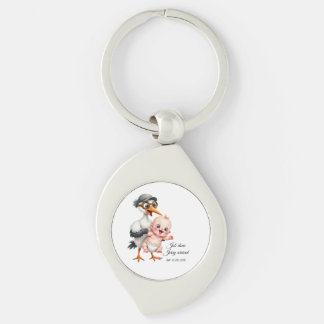 Chaveiro Pulseira de chave engraçada ajustável para chá de