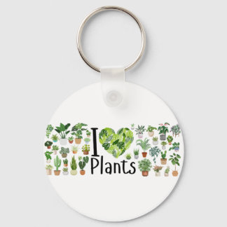 Chaveiro pulseira de chave I Heart Plants