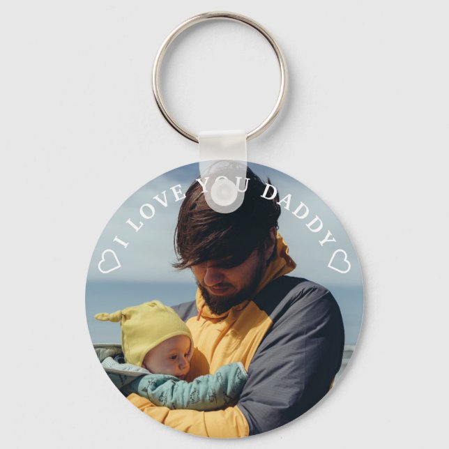 Chaveiro Pulseira de Chave Personalizada Papai, Eu Te Amo P (Frente)