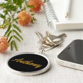 Chaveiro Pulseira de chave Premium Anthony em estilo preto