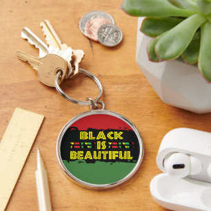 Chaveiro Pulseira de Chave Preto É Bela - Presente de Argol