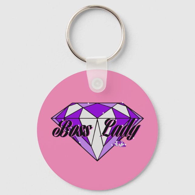 Chaveiro Pulseira de Chaves Boss Lady Diamonds (Frente)