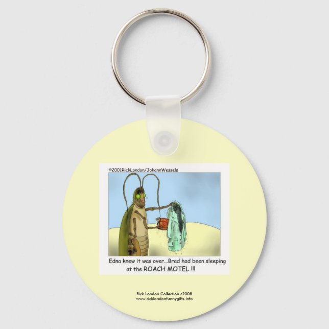 Chaveiro Pulseira de Chaves Cartoon Engraçado Roach Motel (Frente)