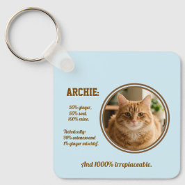 Chaveiro Pulseira de Chaves com Foto Personalizada de Gato