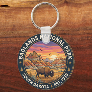Chaveiro . Pulseira de Chaves do Parque Nacional Badlands-S