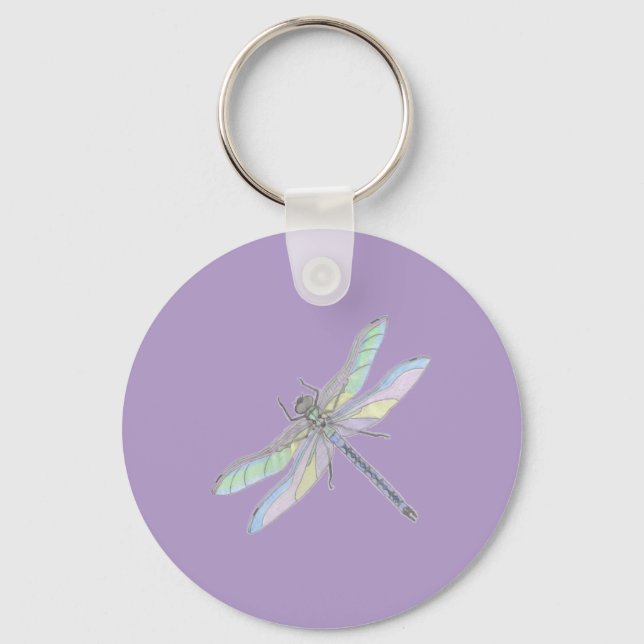 Chaveiro pulseira de chaves DRAGONFLY (lavanda) (Frente)