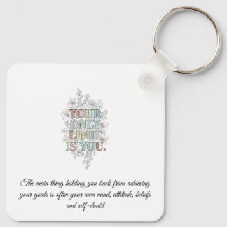 Chaveiro Pulseira de Citação Motivacional Personalizada