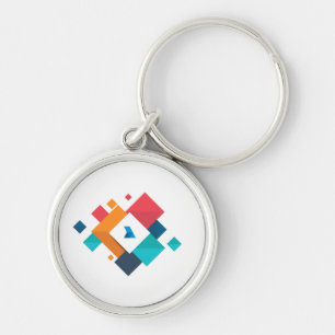 Chaveiro Pulseira de Cor Geométrica