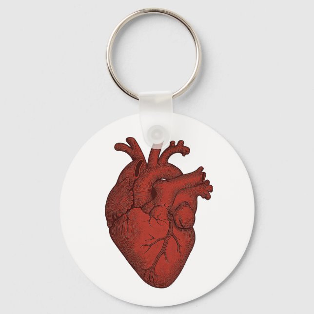 Chaveiro Pulseira de Coração Anatômico Ilustrado – Ilustraç (Frente)