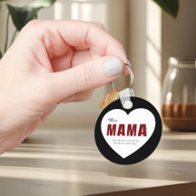 Pulseira de Coração de Mama Personalizada Moderna