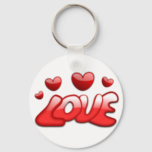 Chaveiro Pulseira de Corações e Amor
