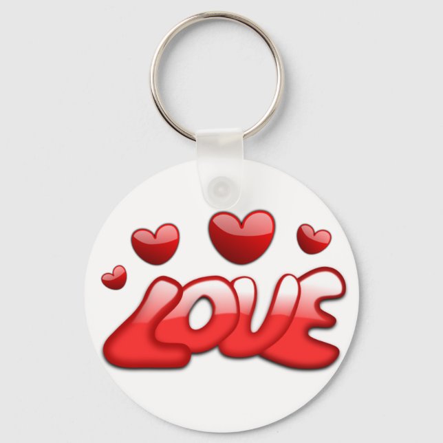 Chaveiro Pulseira de Corações e Amor (Frente)